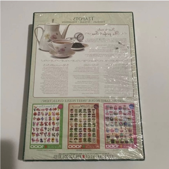 Teapots 1000 Piece Eurographics Puzzle Tea Kettle - Picture 2 of 4